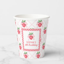 Preppy Watercolor Fresas Berry Sweet