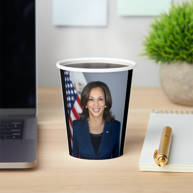 Vasos De Papel Presidente Candidato Kamala Harris US 2024 (in situ)