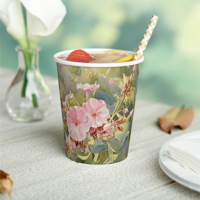 Vasos De Papel Pretty Little Pinks - Paper Cup (in situ)