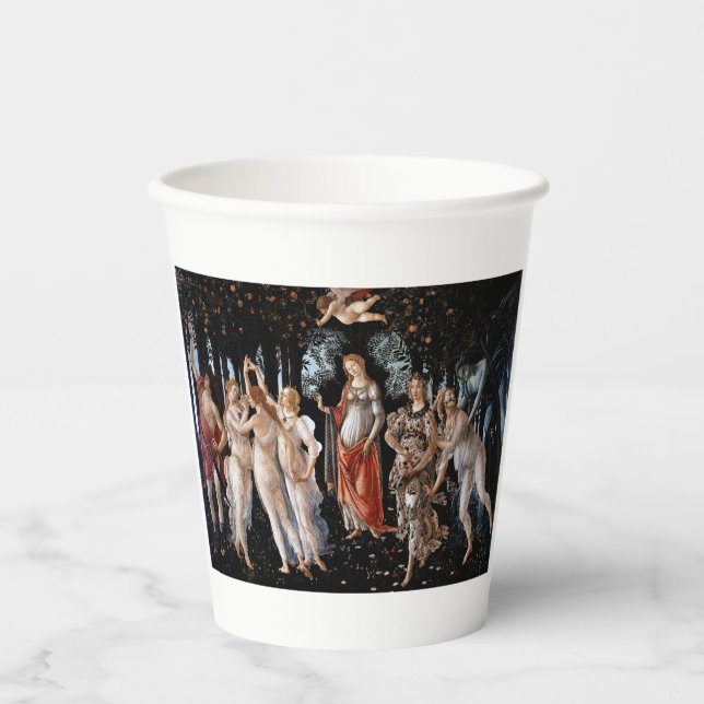 Vasos De Papel Primavera Botticelli (Anverso)