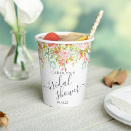 Vasos De Papel Primavera Verano Floral | Despedida de Soltera