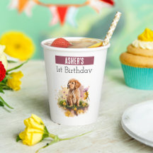 Primavera vibrante Cachorro - 1º cumpleaños -