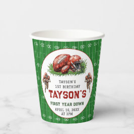 Vasos De Papel Primer año después del Fiesta de cumpleaños