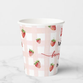 Vasos De Papel Primer cumpleaños de Berry