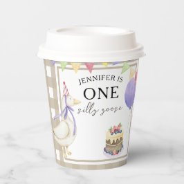 Vasos De Papel Primer cumpleaños de One Silly Goose