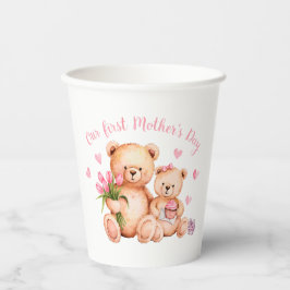 Vasos De Papel Primer Día de la Madre