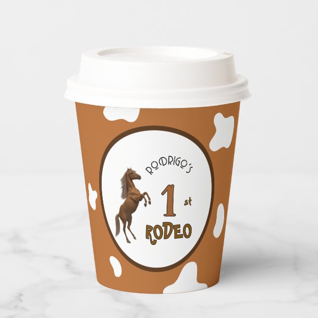 Vasos De Papel Primer Rodeo (Anverso)