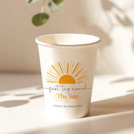 Vasos De Papel Primer viaje alrededor del sol mínimo cumpleaños