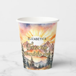 Vasos De Papel Primer viaje por la naturaleza del Boho del primer