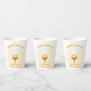 Vasos De Papel Primera Comunión Santa