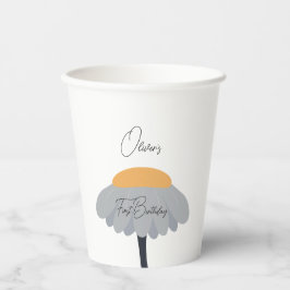 Vasos De Papel Primera fiesta de cumpleaños Chamomile Flower Cute