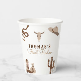 Vasos De Papel Primera fiesta de cumpleaños de Rodeo Cowboy