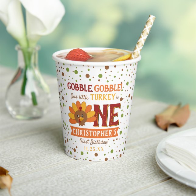 Vasos De Papel Primera Jornada de Acción de Gracias por la Caída  (in situ)