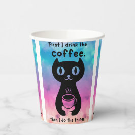 Vasos De Papel Primero bebo el café y luego hago esto