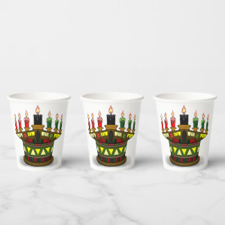 Vasos De Papel Primeros frutos de Kwanzaa