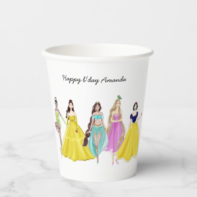 Vasos De Papel princesa (Anverso)