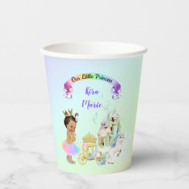 Vasos De Papel Princesa Castillo Carruaje Unicornio Arcoíris Mági