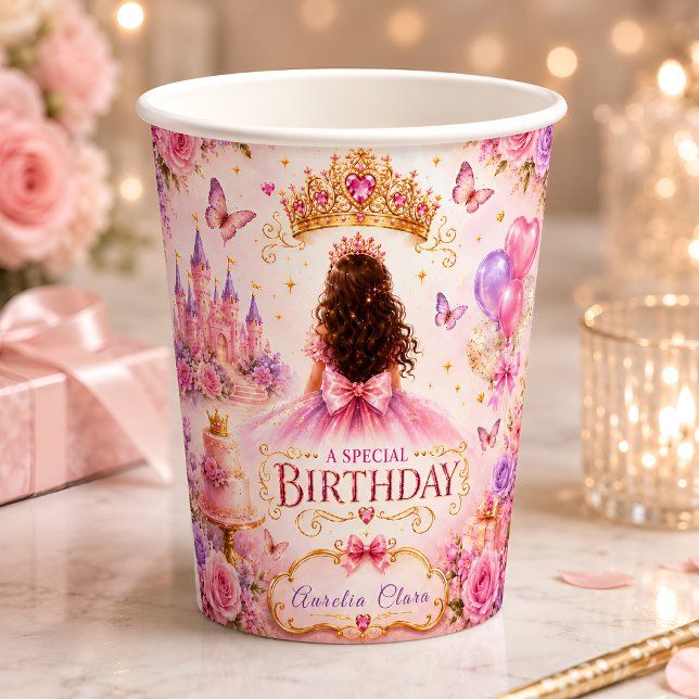 Vasos De Papel Princesa de Cuento de Hadas Personalizada (Subido por el creador)