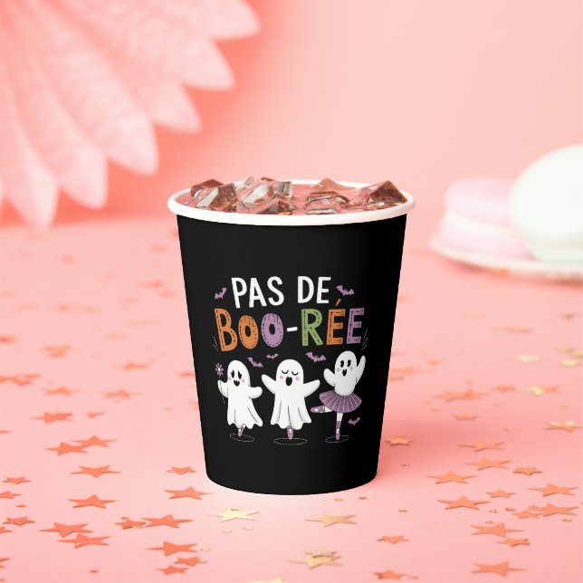 Vasos De Papel Profesor de ballet bailarín fantasma Pas de BOO-re (in situ)