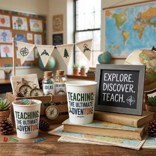 Vasos De Papel Profesor de Outdoor Ultimate Adventure 