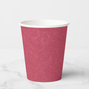 Vasos De Papel Profundo patrón de remolino de color rosa