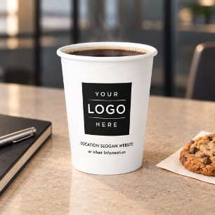 Vasos De Papel Promoción Comercial de Empresa con Logotipo Person