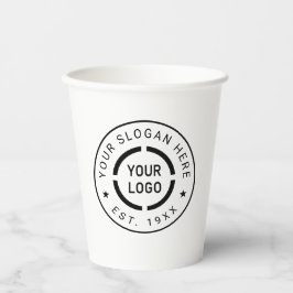 Vasos De Papel Promoción con logotipo de personalizado