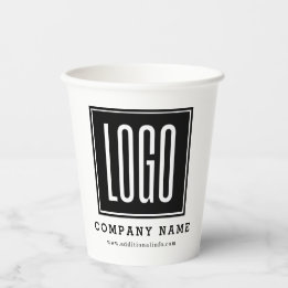 Vasos De Papel Promoción del logotipo comercial de personalizado