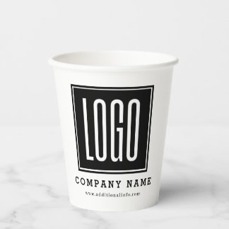 Vasos De Papel Promoción del logotipo comercial de personalizado