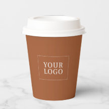 Promocional Logotipo Empresarial Terracota Minimal