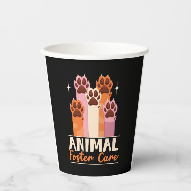Vasos De Papel Protección de animales de compañía Rescate de anim (Anverso)