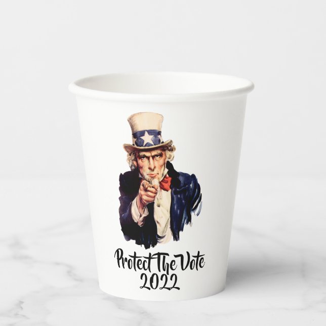 Vasos De Papel Proteger El Voto 2022 (Anverso)