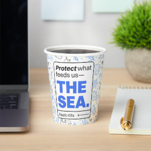 Vasos De Papel Proteger lo que nos alimenta: El mar Contaminaci