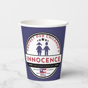 Vasos De Papel Proteger los CUPS de PAPEL de inocencia de nuestro