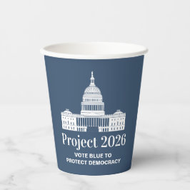 Vasos De Papel Proyecto 2026 Vota por la Democracia