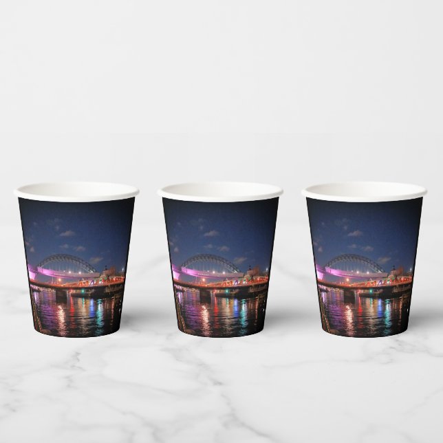 Vasos De Papel Puentes de Newcastle (Multi)