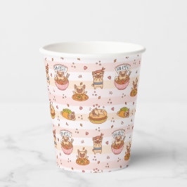 Vasos De Papel Pug Bon Appetit Hamburger Taco Food