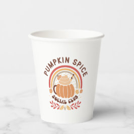 Vasos De Papel Pumpkin Spice Social Club – Cute Fall PSL 