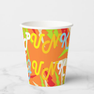 Vasos De Papel Punk Desnudo diseño rebelde ¡solo diga que no! nar
