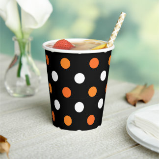 Vasos De Papel Puntos de Halloween