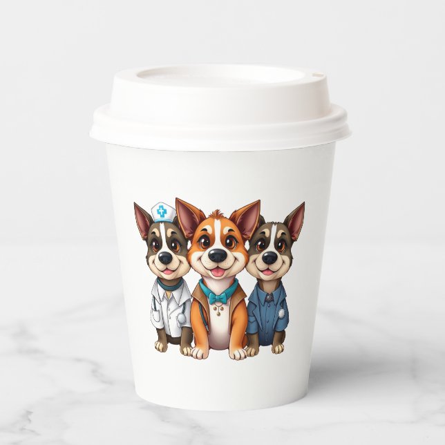 Vasos De Papel Puppies  (Anverso)
