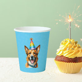 Vasos De Papel Puppy Dog Birthday Paw-ty
