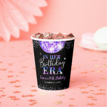 Purple Disco En Su Fiesta De La Era Del Cumpleaños