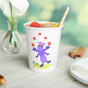 Vasos De Papel Purple Grasshopper Juving Fun Crema