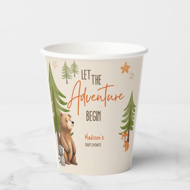 Vasos De Papel Que comience la aventura (Anverso)