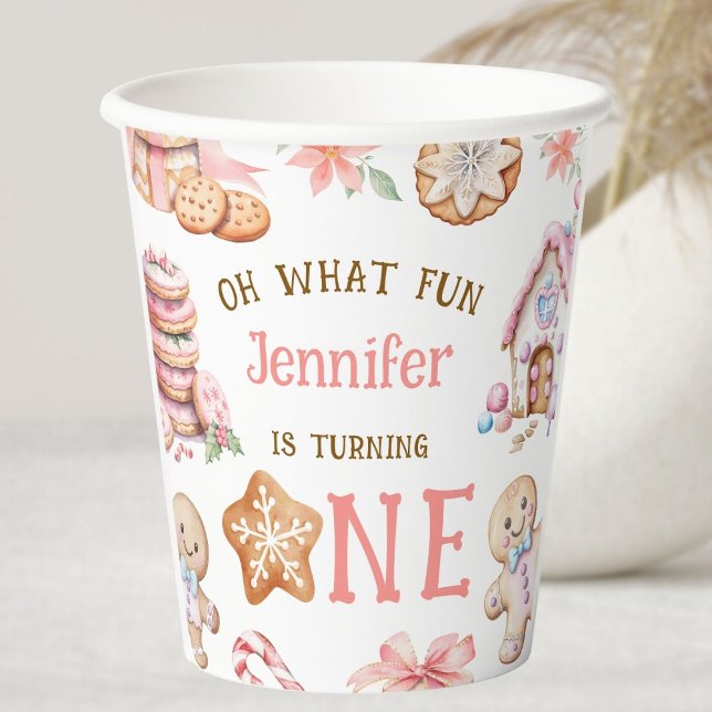 Vasos De Papel Qué divertido cumpleaños de jengibre 1er año (Subido por el creador)