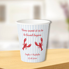 Vasos De Papel Qué dulce es ser amado Bayou Crawfish Boil
