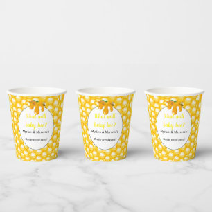 Vasos De Papel Qué revelará el sexo de la beba bebé fiesta