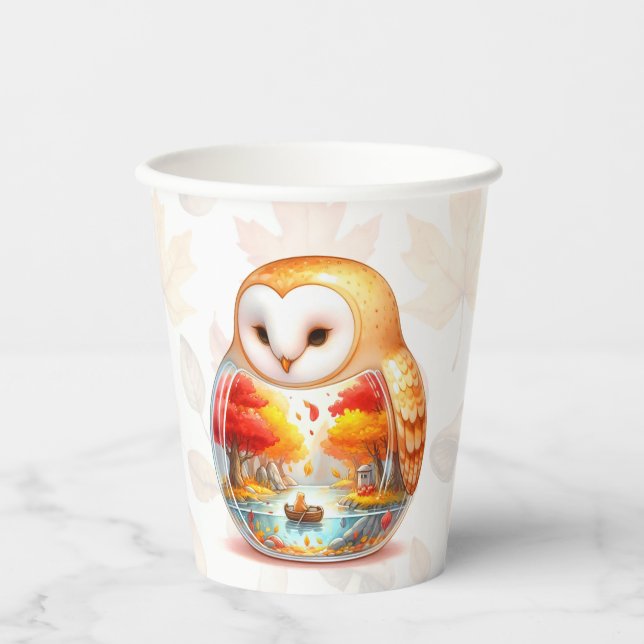 Vasos De Papel Quebradores de delicadeza - la lechuza - (Anverso)