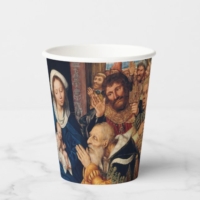 Vasos De Papel Quentin Matsys - La Adoración del Magi (Anverso)